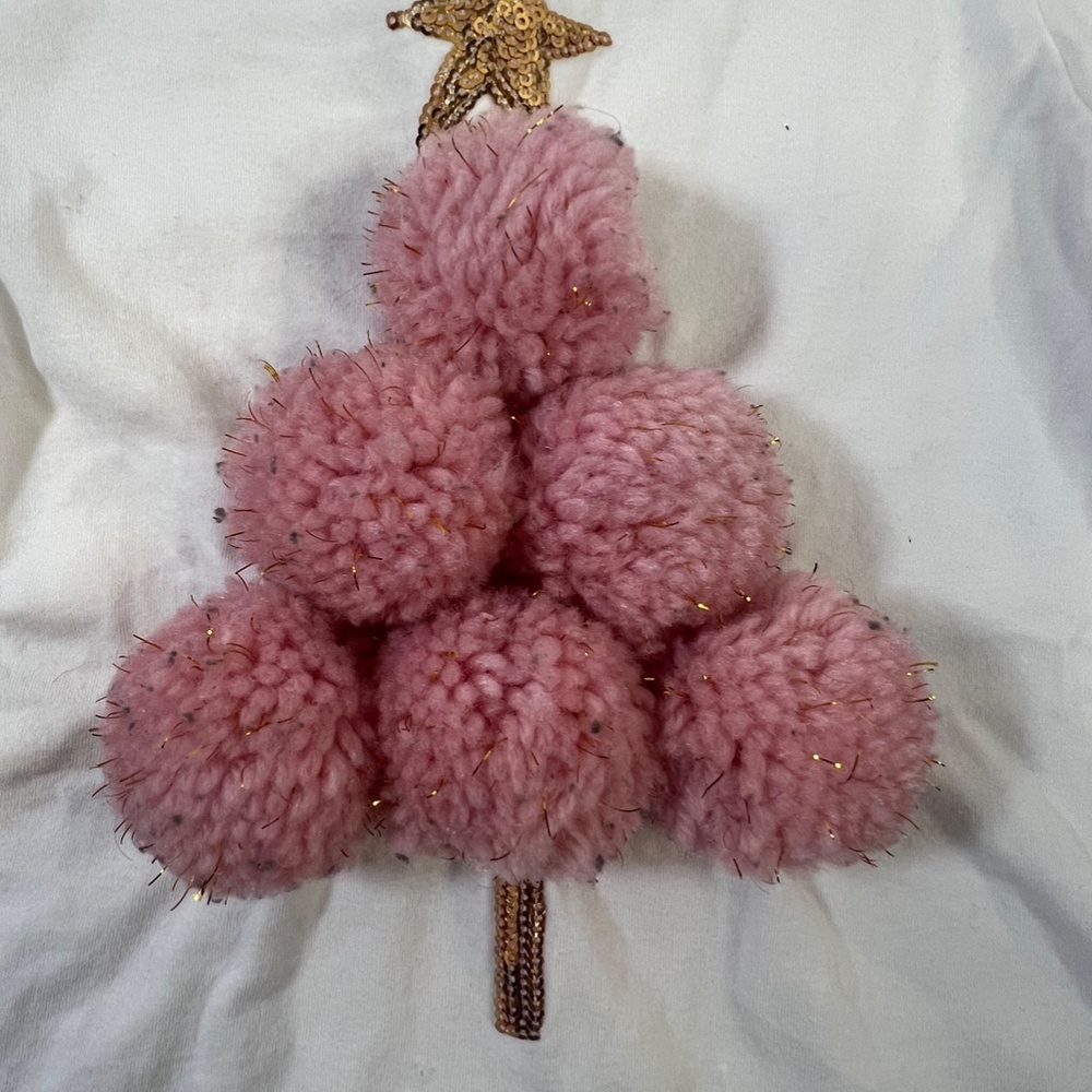 Mud Pie Little Girls 2-piece Pink Christmas Tree Outfit - Picture 5 of 16